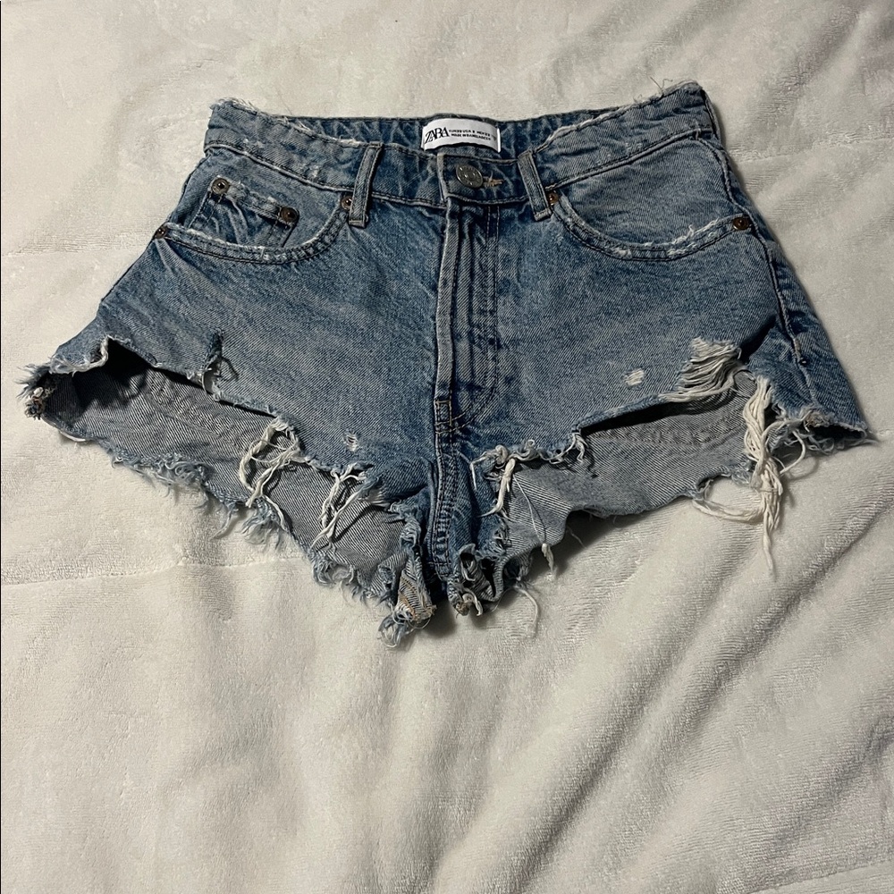 Zara Blue Jean Shorts